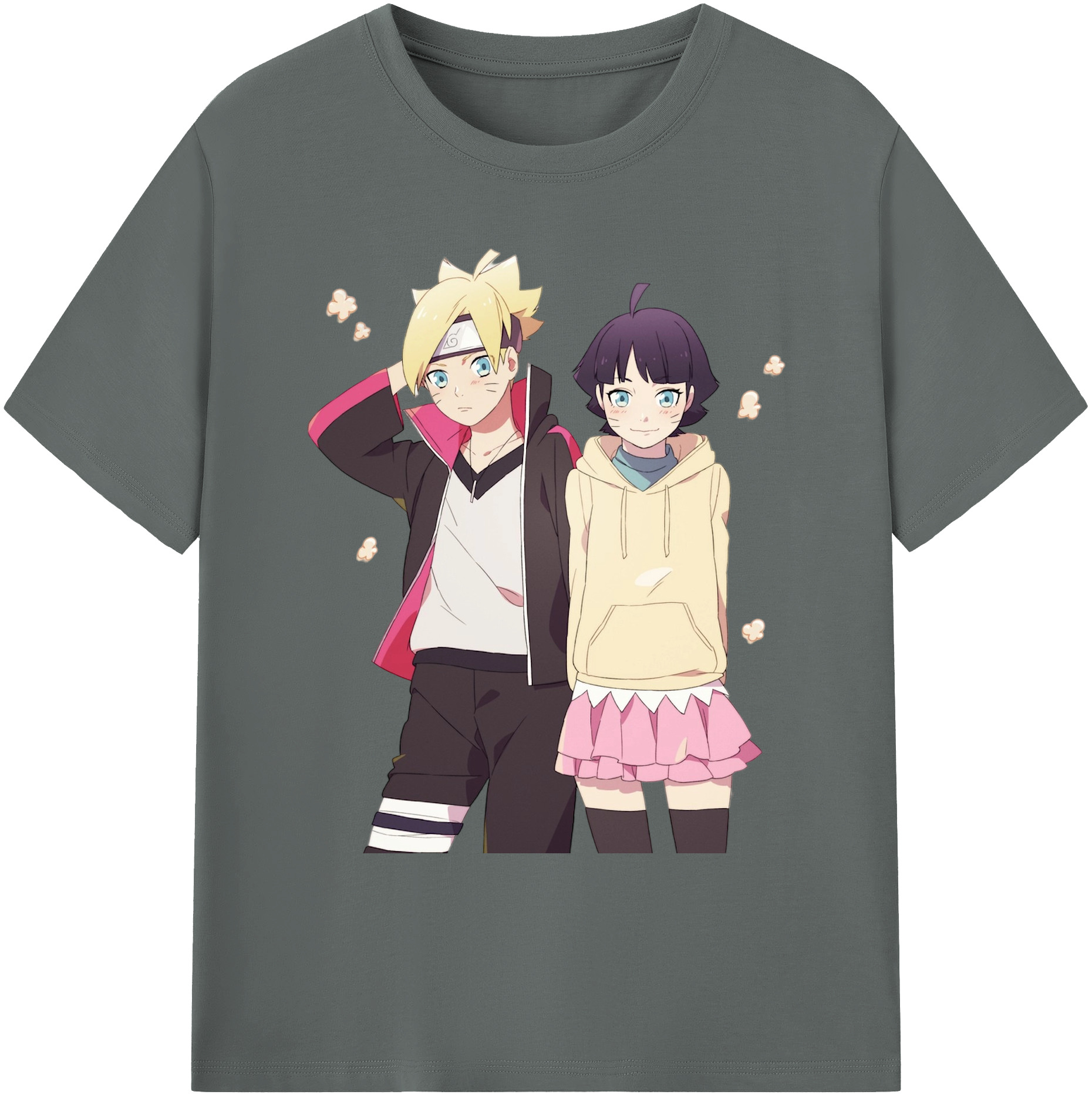 （画像用） NARUTO -ナルト- うずまき ボルト Uzumaki Boruto 綿100％ メンズ半袖Tシャツ｜肌触りやわらか＆通気性